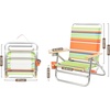 Portal Beach Chair, 4 Position Folding Beach Chairs with Backpack Straps Lightweight Low Beach Chairs for Adults, Support up to 225 lbs, Green(Green)