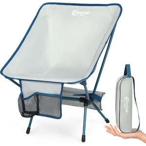Portal Folding Camp Chairs Portable Backpacking Chair Comapct Beach Chair for Hiking Travel Outdoor Sports Picnic Garden Festival Lightweight, 225LBS