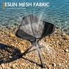 Portal Tall Folding Tripod Stool Portable Tripod Chair for Outdoor Camping | Portable Outdoor Design; Durable Construction; Easy Setup & Storage;Color: Gray(Compact Mesh Black 2p)