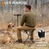 Portal Tall Folding Tripod Stool Portable Tripod Chair for Outdoor Camping | Portable Outdoor Design; Durable Construction; Easy Setup & Storage;Color: Gray(Elevated Camo)