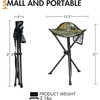 Portal Tall Folding Tripod Stool Portable Tripod Chair for Outdoor Camping | Portable Outdoor Design; Durable Construction; Easy Setup & Storage;Color: Gray(Elevated Camo)