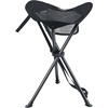 Portal Tall Folding Tripod Stool Portable Tripod Chair for Outdoor Camping | Portable Outdoor Design; Durable Construction; Easy Setup & Storage;Color: Gray(Elevated Black Mesh)