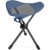 Portal Tall Folding Tripod Stool Portable Tripod Chair for Outdoor Camping | Portable Outdoor Design; Durable Construction; Easy Setup & Storage;Color: Gray(Compact Mesh Blue)