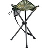 Portal Tall Folding Tripod Stool Portable Tripod Chair for Outdoor Camping | Portable Outdoor Design; Durable Construction; Easy Setup & Storage;Color: Gray(Elevated Camo)