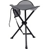 Portal Tall Folding Tripod Stool Portable Tripod Chair for Outdoor Camping | Portable Outdoor Design; Durable Construction; Easy Setup & Storage;Color: Gray(Elevated Grey)