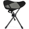 Portal Tall Folding Tripod Stool Portable Tripod Chair for Outdoor Camping | Portable Outdoor Design; Durable Construction; Easy Setup & Storage;Color: Gray(Compact Mesh Black)