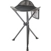 Portal Tall Folding Tripod Stool Portable Tripod Chair for Outdoor Camping | Portable Outdoor Design; Durable Construction; Easy Setup & Storage;Color: Gray(Black)